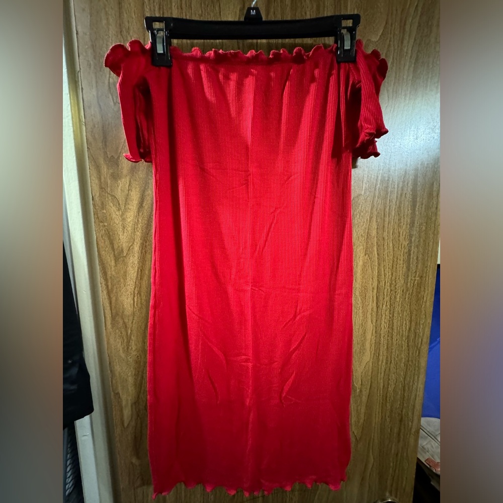 Off the shoulder mini dress